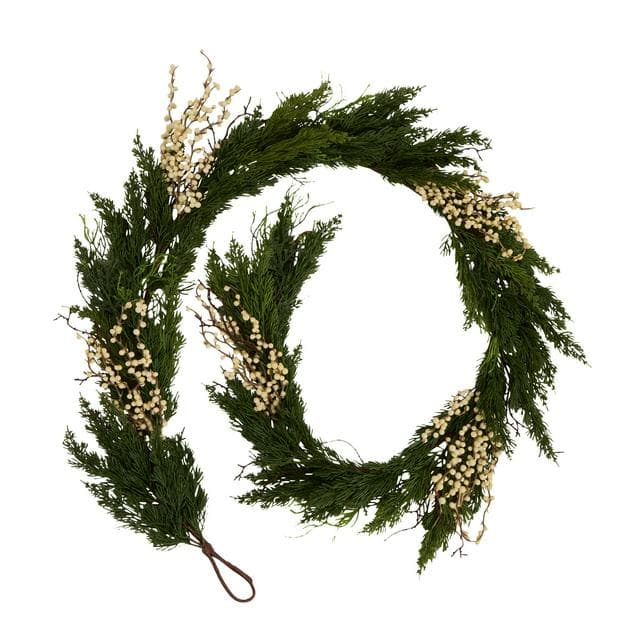 SAL Gifting Cedar With White Berry Garland - gallery image 1
