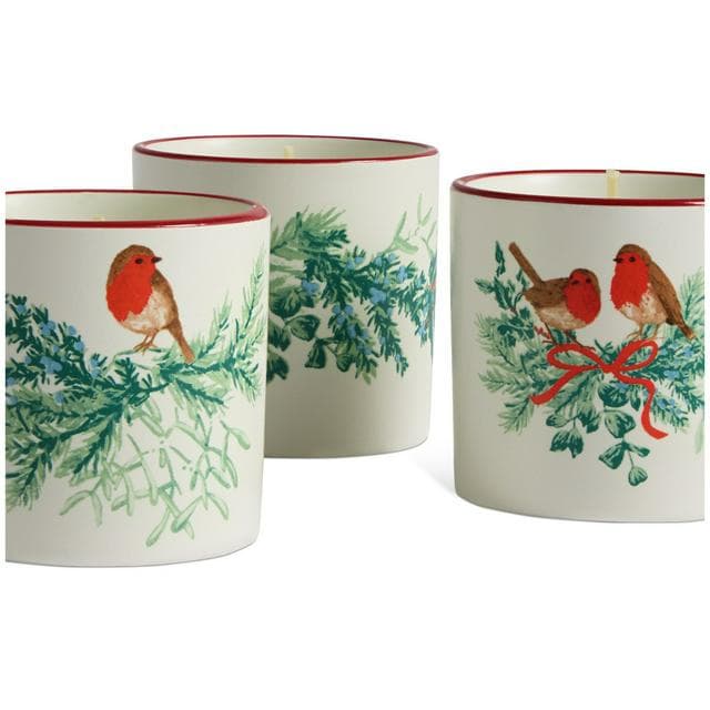 Sainsbury's Home Pack of 3 Christmas Spice Gift Ceramic Candles - gallery image 3
