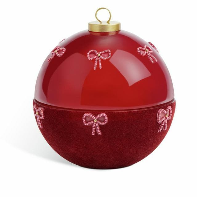 Habitat Under The Christmas Tree Flocked Large Bauble - gallery image 1