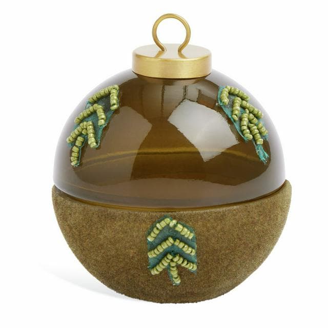 Habitat Under The Christmas Tree Flocked Small Bauble - gallery image 1