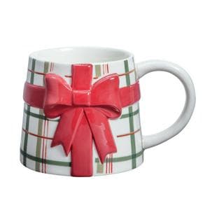 Sainsbury's Home Checked Bow Mug