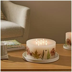 Sainsbury's Home Floral Pressed Inclusion XL Candle