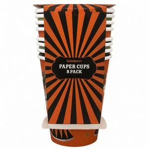 Sainsbury's Home Pack of 8 Halloween Paper Cups