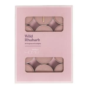 Sainsbury's Home Pack of 24 Tealights - Wild Rhubarb