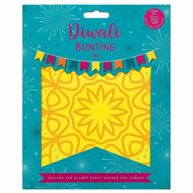 Mad Party Diwali Paper Pennant Banner - gallery image 1