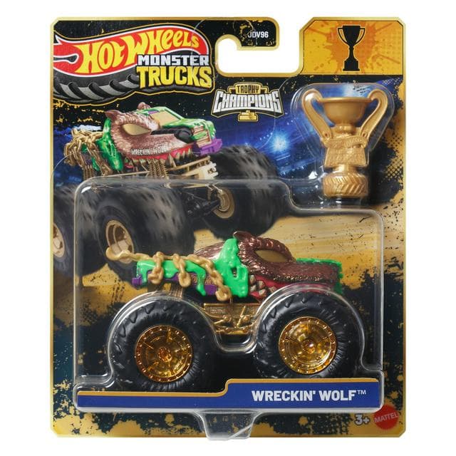 Hot Wheels Monster Trucks 1:64 Bigfoot Trophy Champions Singles Toy Truck Assortment - gallery image 1