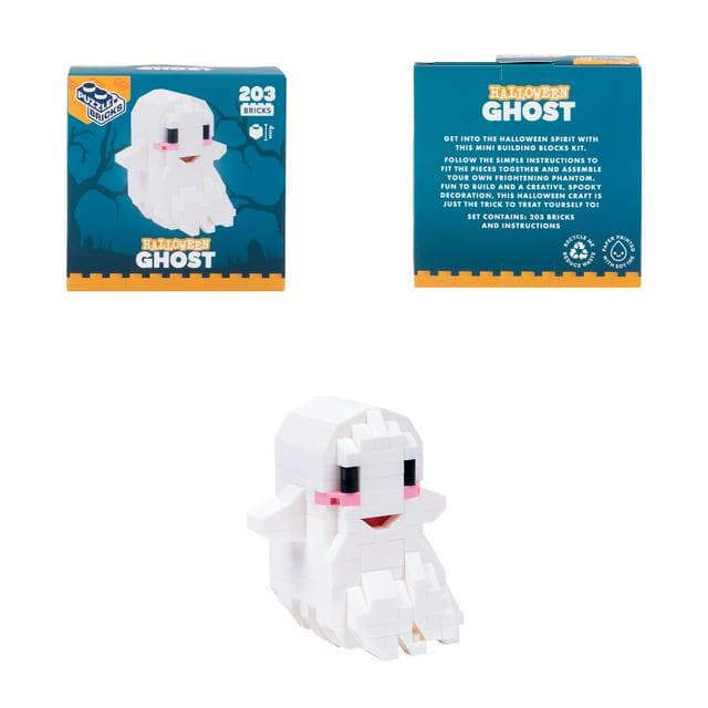 Professor Puzzle Mini Bricks Ghost & Cat Building Blocks Kit Assortment - gallery image 1