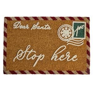 Sainsbury's Home Santa Stop Here Doormat