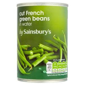 Sainsbury's Cut Green Beans In Water 400g