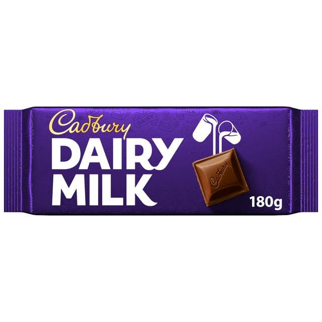 Cadbury Dairy Milk 180g Classic Chocolate Bar - gallery image 1
