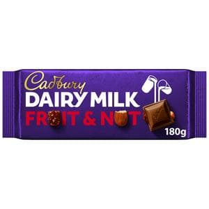 Cadbury Dairy Milk Fruit & Nut Chocolate Bar 180g