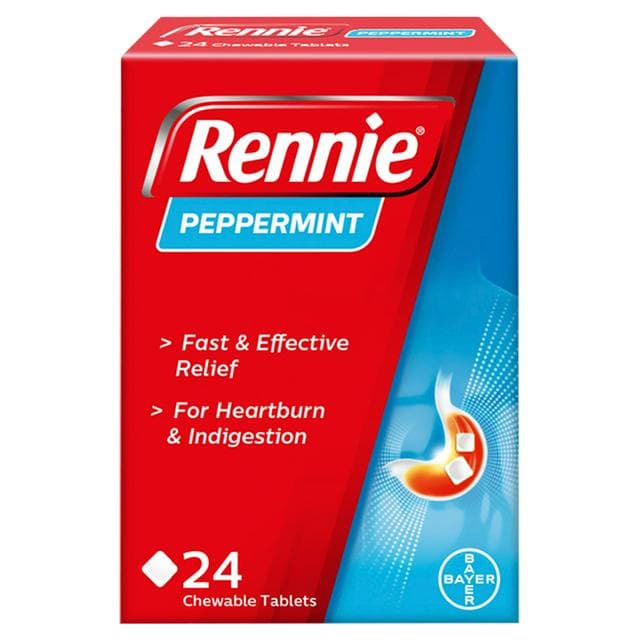 Rennie Peppermint Heartburn & Indigestion Relief Tablets x24 - gallery image 1