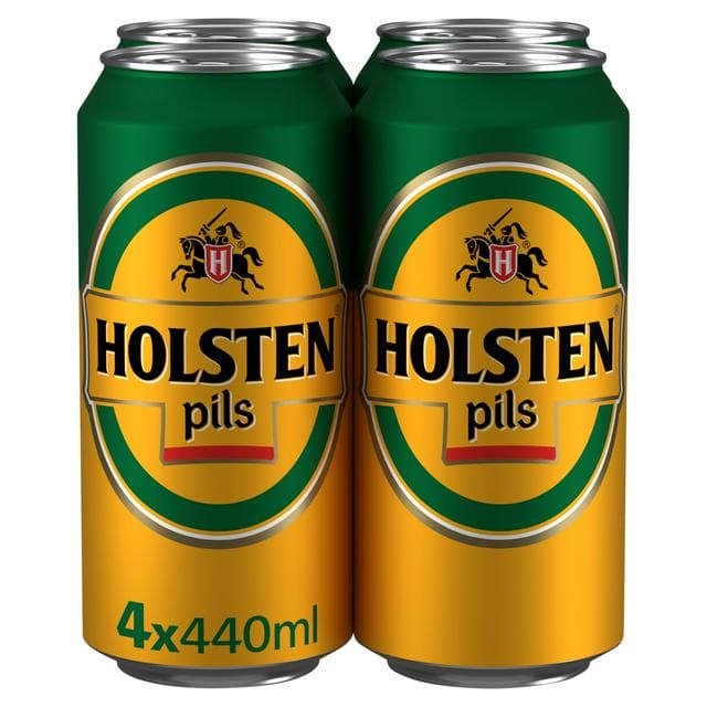 Holsten Pils Lager Beer Cans 4x440ml - gallery image 1