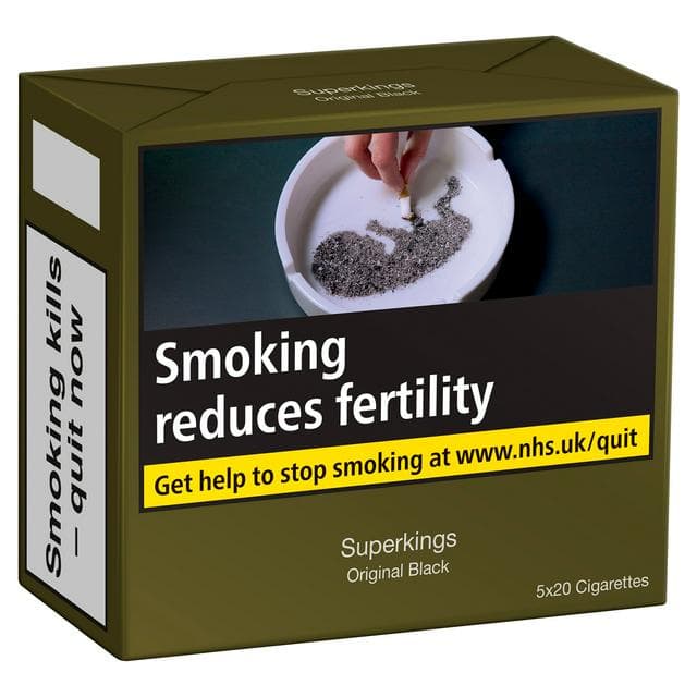 Superkings Original Black 5x20 Cigarettes - gallery image 1