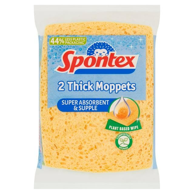 Spontex Moppets Thick Cloths x2 - gallery image 1