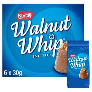 Nestle Walnut Whip 6 x 30g Milk Multipack Chocolate