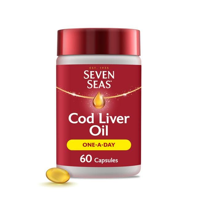 Seven Seas Omega-3 Fish Oil Plus Cod Liver Oil Capsules x60 - gallery image 1