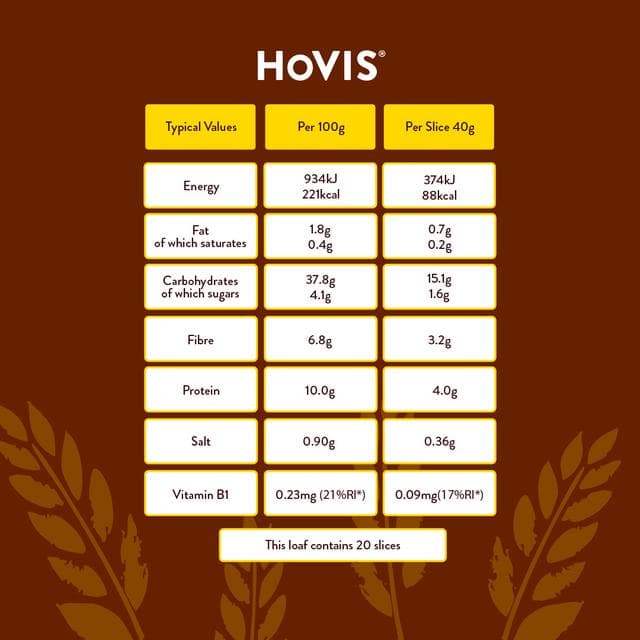 Hovis Thick Sliced Wholemeal Bread 800g - gallery image 5