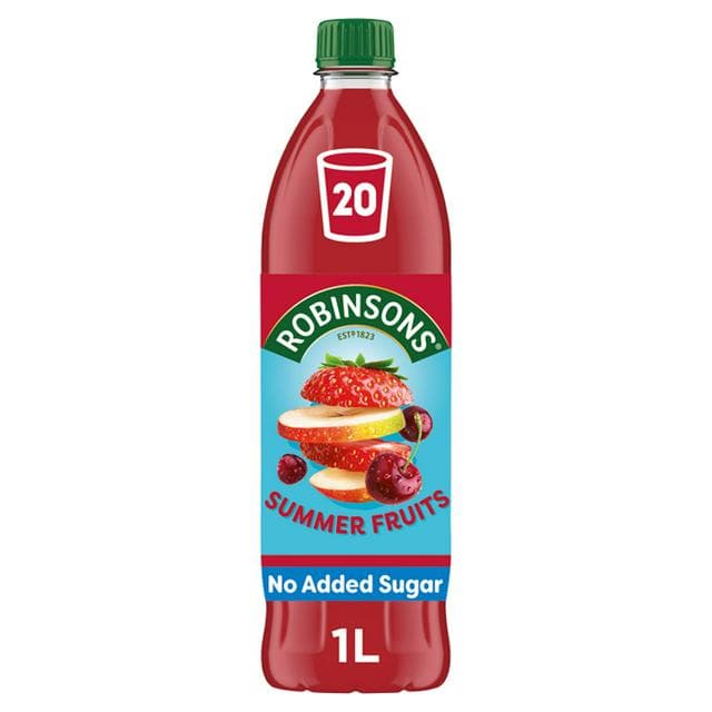 Robinsons Summer Fruits Squash No Added Sugar 1L - gallery image 1