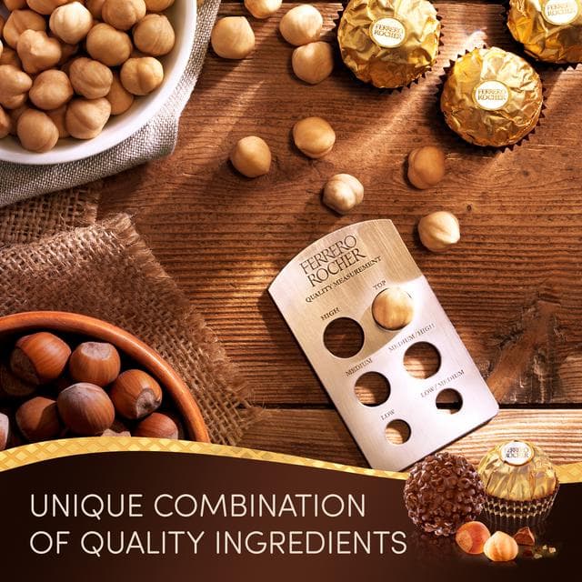 Ferrero Rocher Milk Chocolate & Hazelnut Pralines Gift Box 24 Pieces 300g - gallery image 4