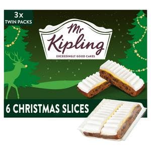 Mr Kipling 6 x Christmas Fruit Cake Slices