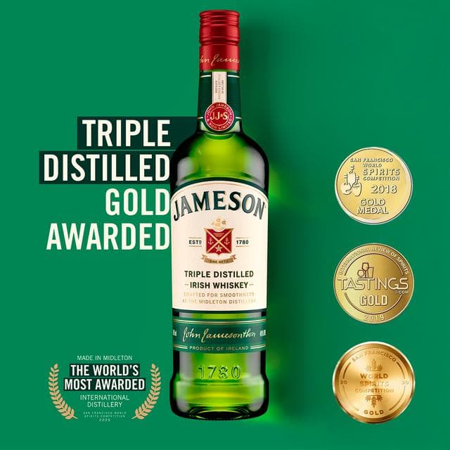 Jameson Triple Distilled Blended Irish Whiskey 70cl - gallery image 2