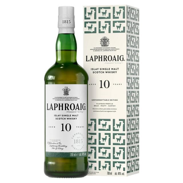 Laphroaig Islay Single Malt Scotch Whisky 10 Year Old 70cl - gallery image 1
