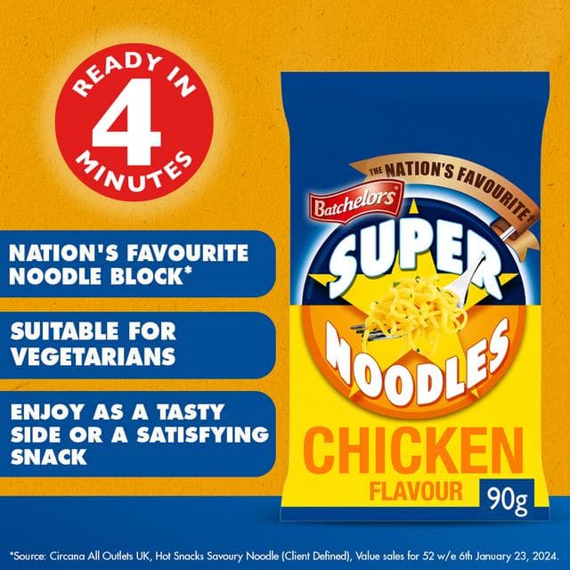 Batchelors Super Noodles, Chow Mein 90g - gallery image 2
