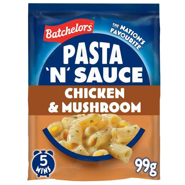 Batchelors Pasta n Sauce 99g Chicken & Mushroom Pasta Sachet - gallery image 1