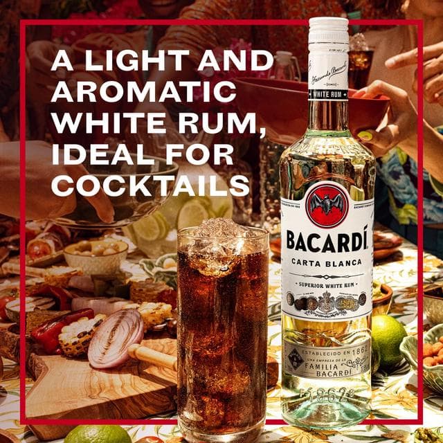 Bacardi Carta Blanca Superior White Rum 100cl - gallery image 5