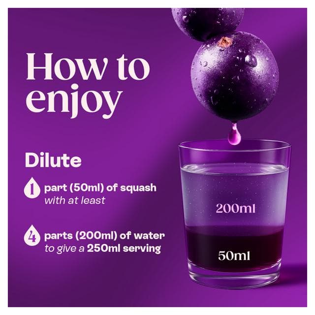 Ribena Blackcurrant Squash No Added Sugar 1.5L - gallery image 5