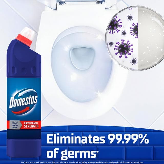 Domestos Original Thick Bleach Toilet & Multipurpose Cleaner 750ml - gallery image 2