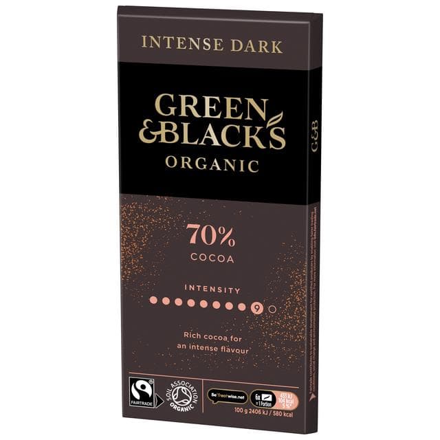 Green & Black's 90g Organic 70% Dark Chocolate Bar - gallery image 5