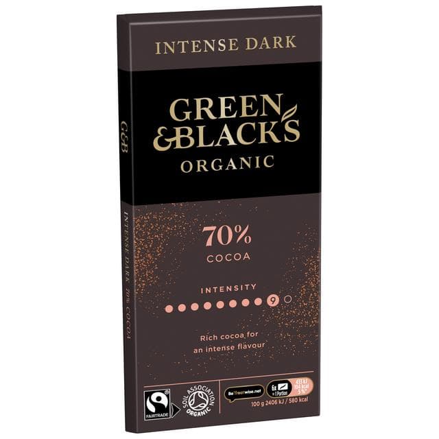 Green & Black's 90g Organic 70% Dark Chocolate Bar - gallery image 6