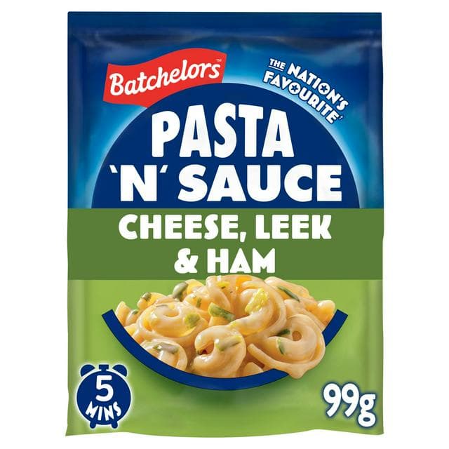 Batchelors Pasta n Sauce 99g Cheese, Leek & Ham Pasta Sachet - gallery image 1