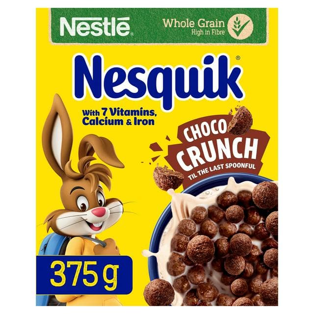 Nestle Nesquik Chocolate Cereal 375g - gallery image 1