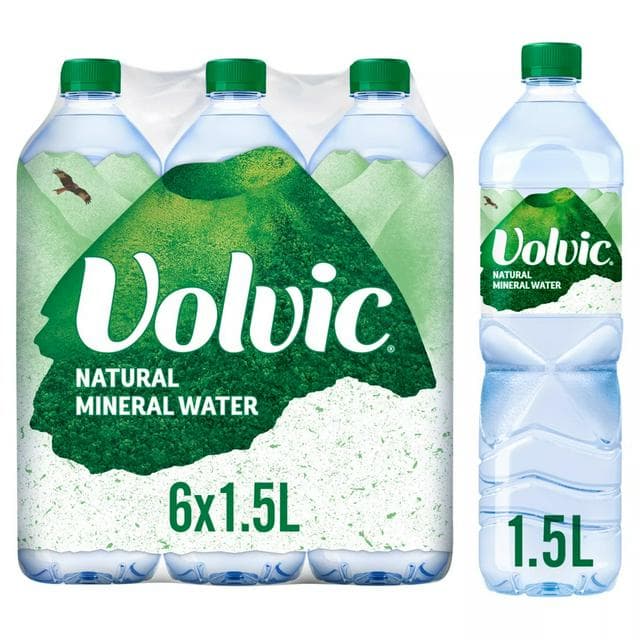 Volvic Natural Bottled Mineral Still Water 6x1.5L - gallery image 1