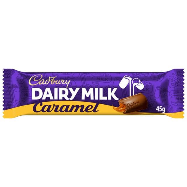 Cadbury Dairy Milk Caramel Chocolate Bar 45g - gallery image 1