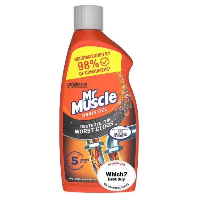 Mr Muscle Max Drain Unblocker Gel 500ml - gallery image 1