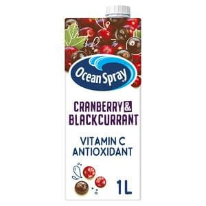 Ocean Spray Juice Drink, Cranberry & Blackcurrant 1L