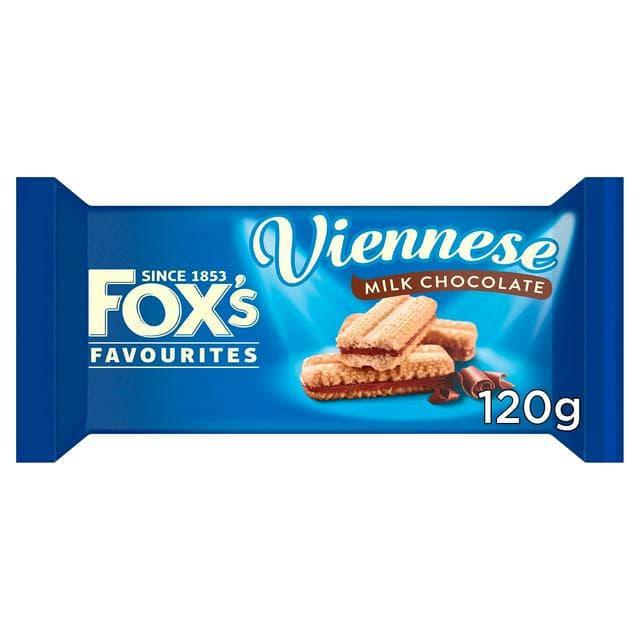Fox's 120g Biscuits Milk Chocolate Viennese - gallery image 1