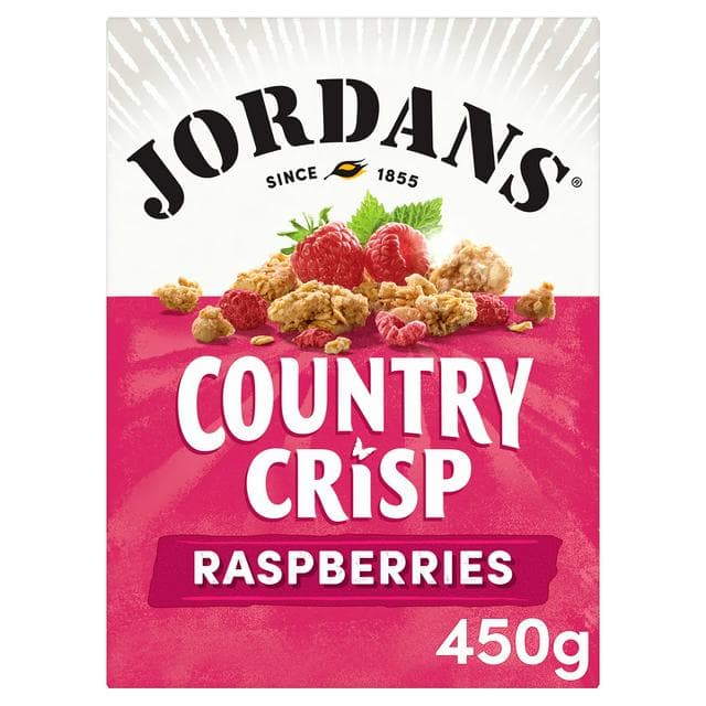 Jordans Country Crisp Raspberry Breakfast Cereal 450g - gallery image 1