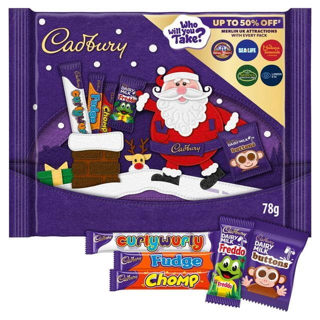 Cadbury 78g Chocolate Christmas Selection Box - gallery image 1