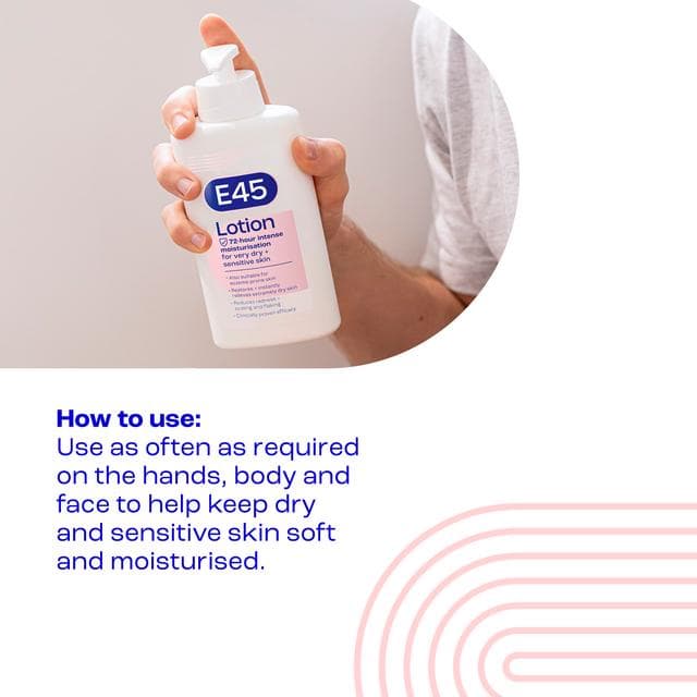 E45 Moisturiser Body Lotion for Very Dry Skin 500ml - gallery image 5