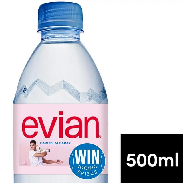 Evian Natural Bottled Mineral Still Water 500ml - gallery image 1