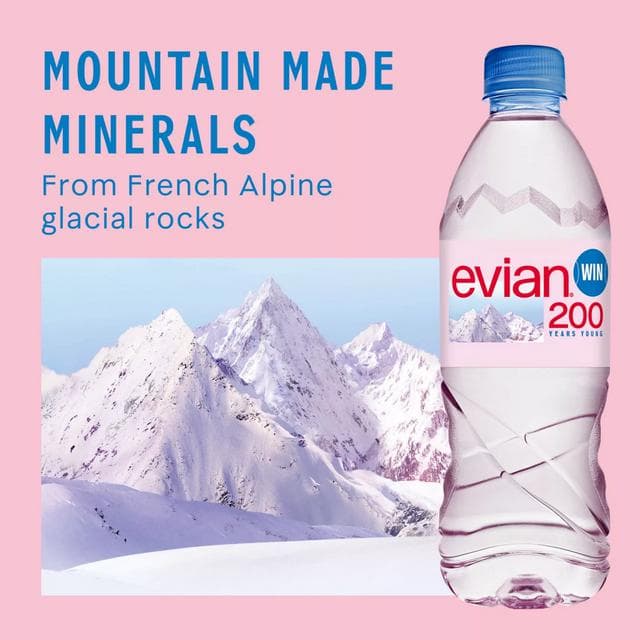 Evian Natural Bottled Mineral Still Water 500ml - gallery image 4