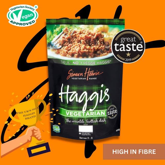 Simon Howie Vegetarian Haggis 454g - gallery image 2