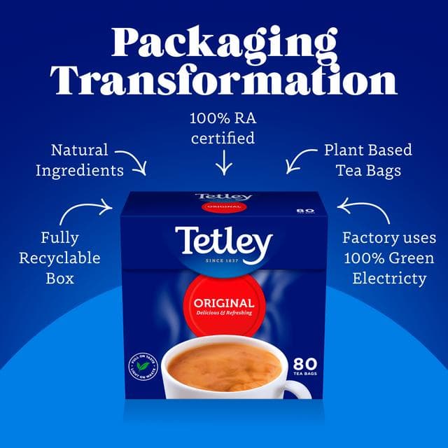 Tetley Everyday Tea Bags Decaffeinated x80 250g - gallery image 5