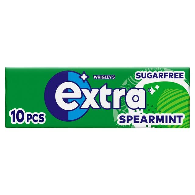 Extra Spearmint Sugarfree Chewing Gum 10 Pieces - gallery image 1