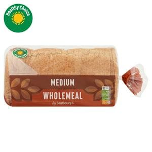 Sainsbury's Medium Sliced Wholemeal Bread 800g